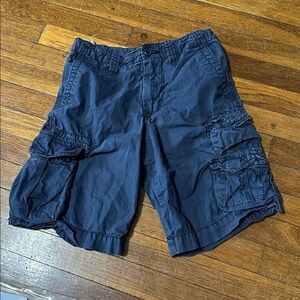 Gap Kids Boys Navy Blue Cargo Shorts, Adjustable Waist, Sz 8